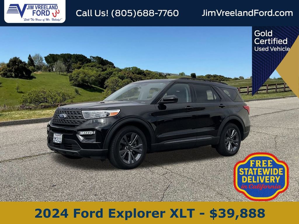 Certified 2024 Ford Explorer XLT w/ Equipment Group 202A image 1
