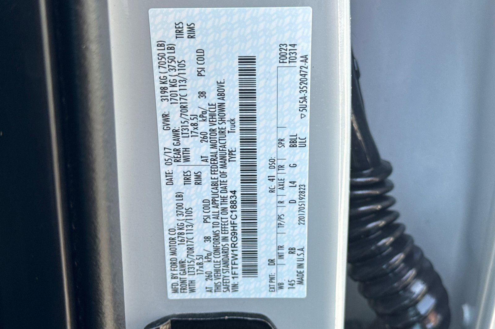 Certified 2017 Ford F150 Raptor w/ Equipment Group 802A Luxury image 34