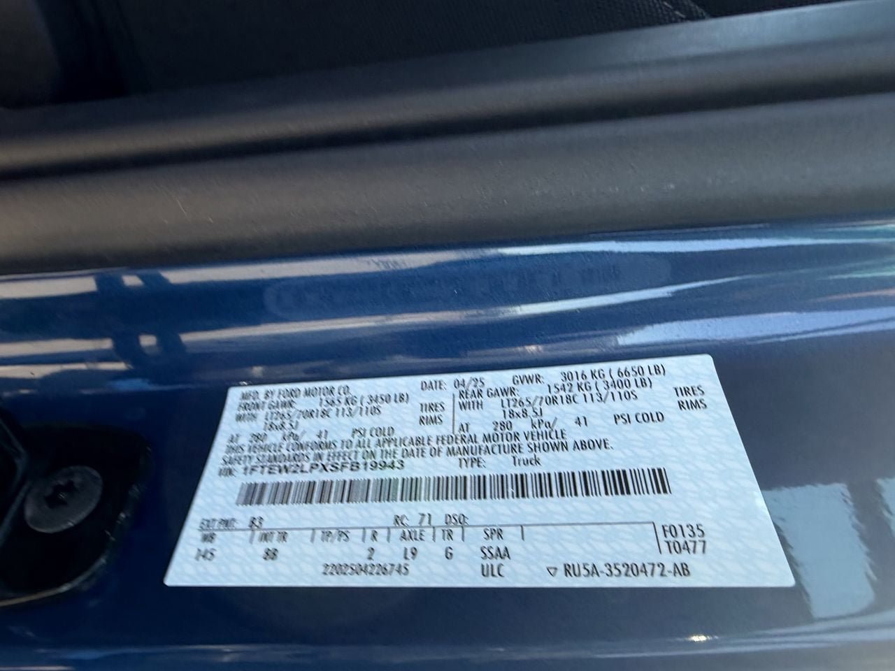 Certified 2025 Ford F150 STX w/ Equipment Group 201A FX4 AWD/4WD image 31