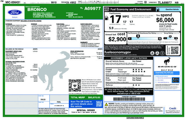 Certified 2026 Ford Bronco Badlands AWD/4WD image 28