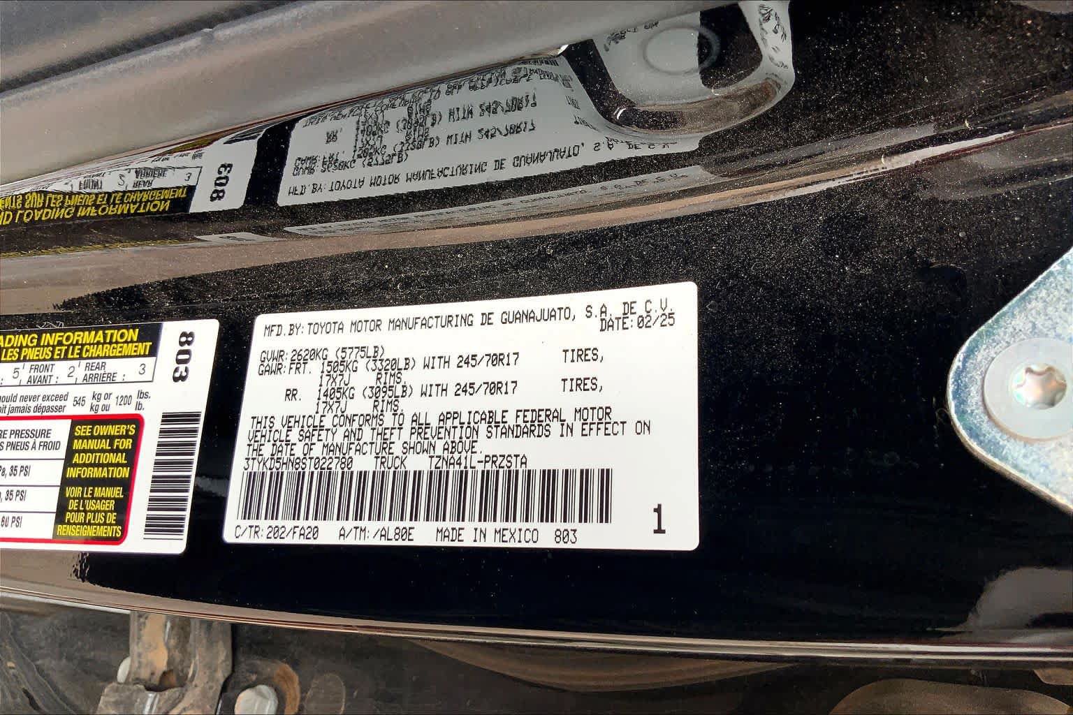 Used 2025 Toyota Tacoma SR RWD image 37