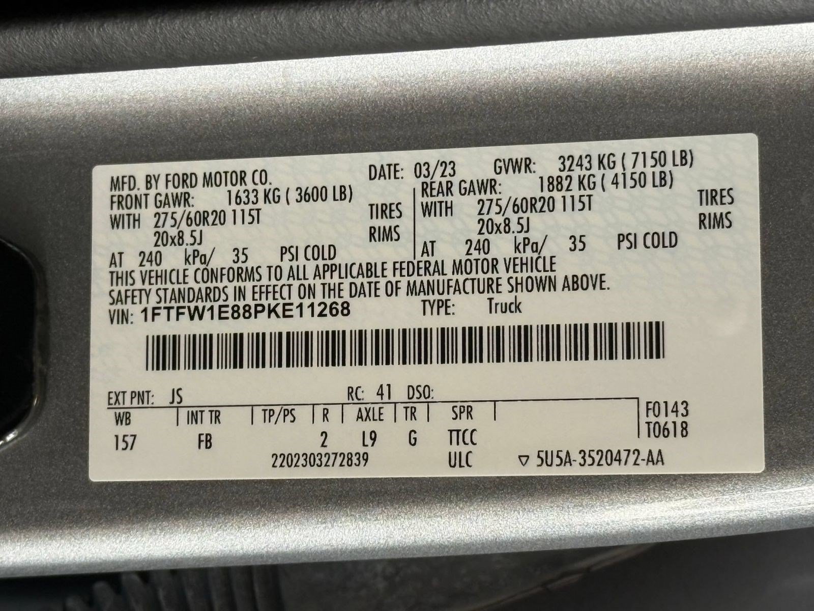Certified 2023 Ford F150 XLT w/ Equipment Group 302A High AWD/4WD image 30
