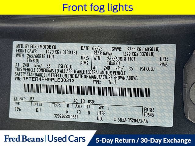 Certified 2023 Ford Ranger Lariat w/ Equipment Group 501A High AWD/4WD image 36