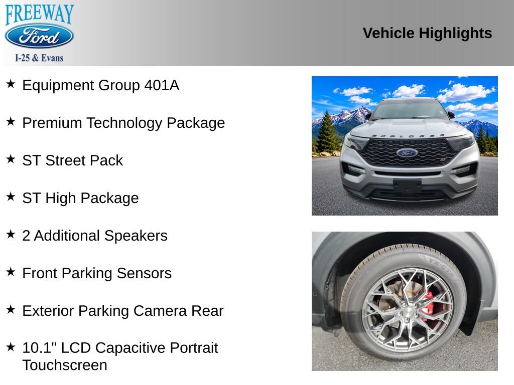 Certified 2022 Ford Explorer ST w/ Equipment Group 401A AWD/4WD image 4