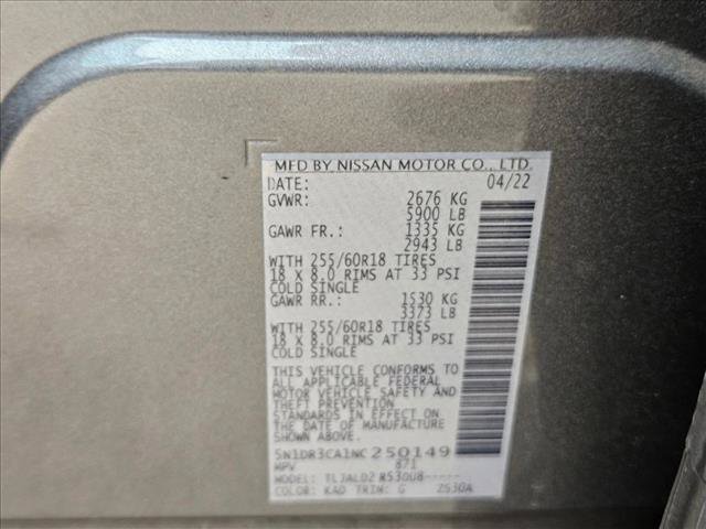 Used 2022 Nissan Pathfinder SL FWD image 22