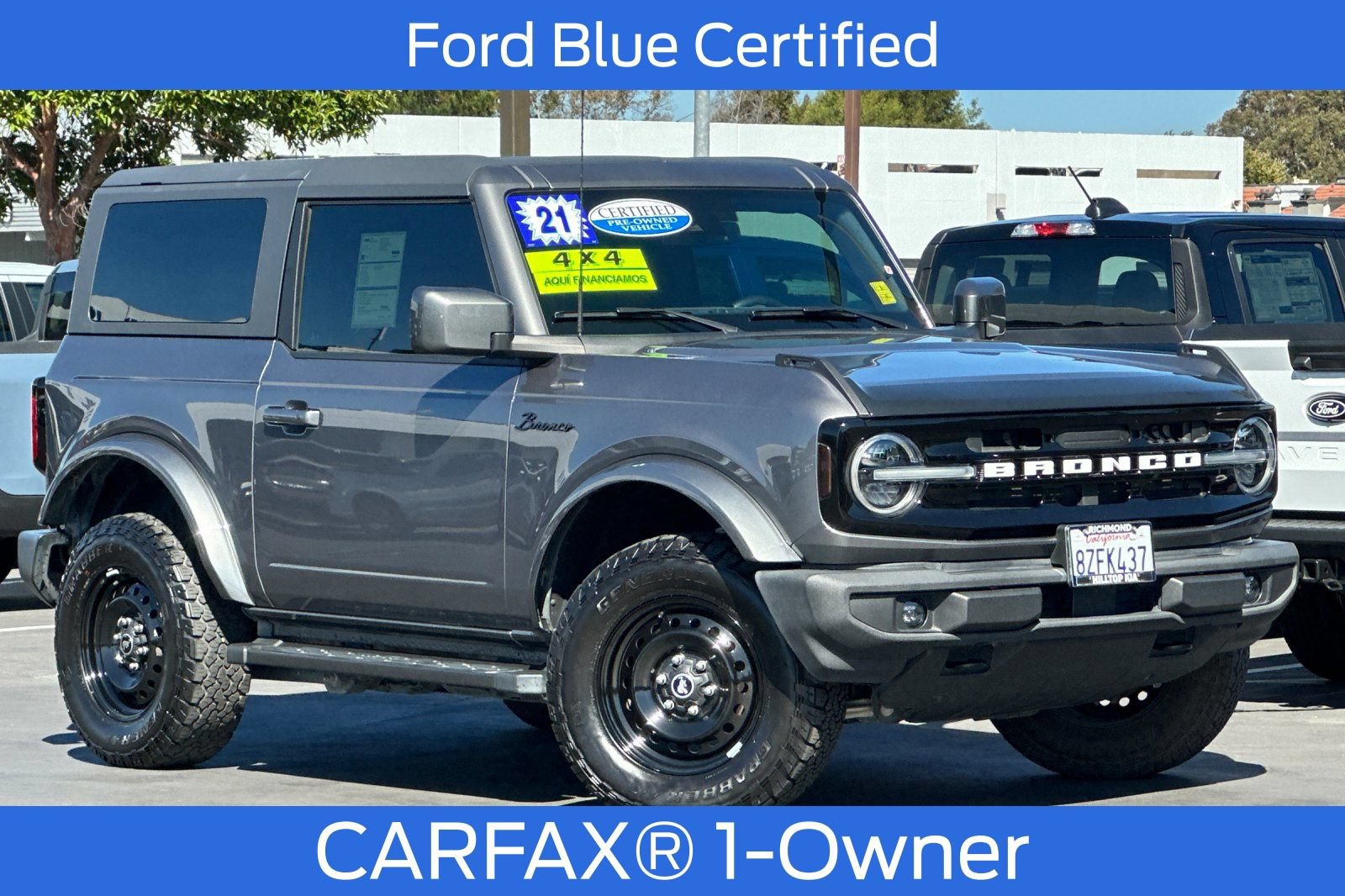 Certified 2021 Ford Bronco Outer Banks AWD/4WD image 2