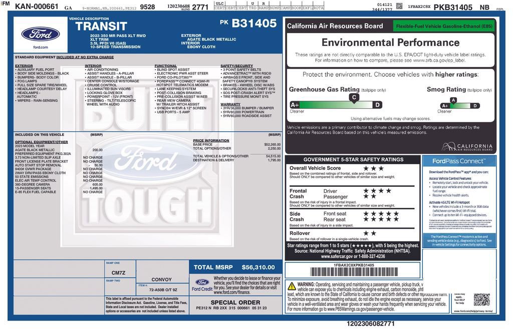 Certified 2023 Ford Transit 350 XLT RWD image 5