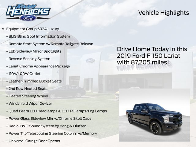 Certified 2019 Ford F150 Lariat w/ Equipment Group 502A Luxury AWD/4WD image 4