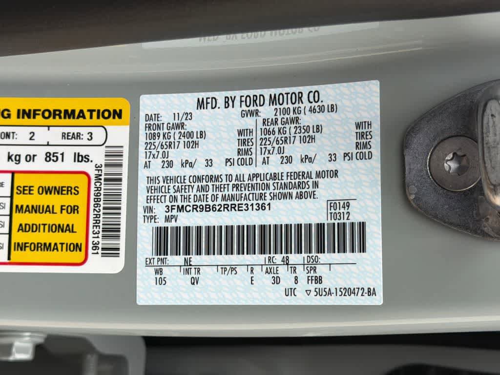 Certified 2024 Ford Bronco Sport Big Bend AWD/4WD image 31