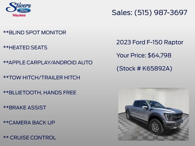 Certified 2023 Ford F150 Raptor AWD/4WD image 22