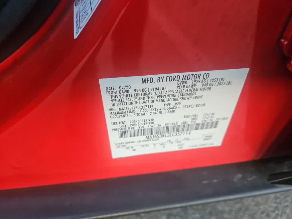Certified 2020 Ford EcoSport Titanium AWD/4WD image 21