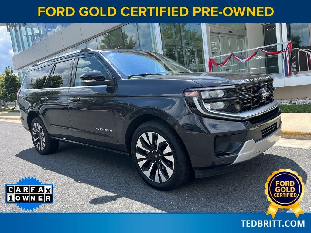 Certified 2025 Ford Expedition Max Platinum w/ Driver's Package