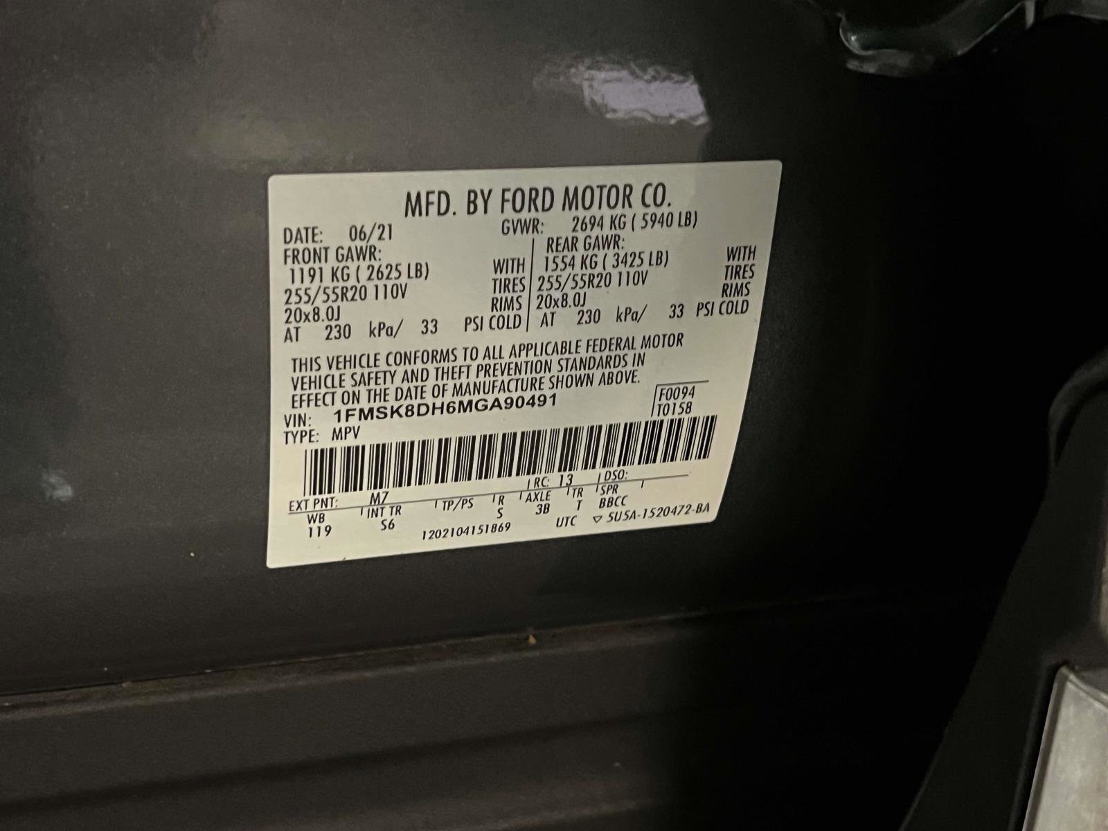 Certified 2021 Ford Explorer XLT w/ Equipment Group 202A image 20