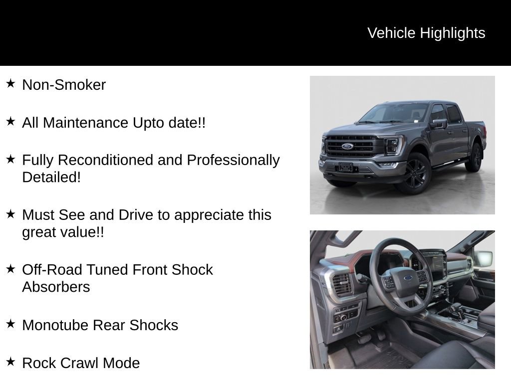 Certified 2023 Ford F150 Lariat w/ Equipment Group 502A High AWD/4WD image 31