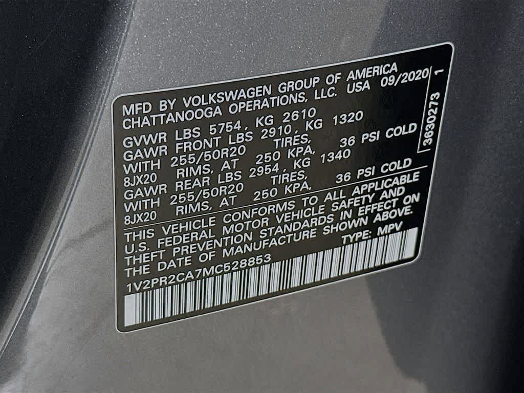 Used 2021 Volkswagen Atlas SE FWD image 23