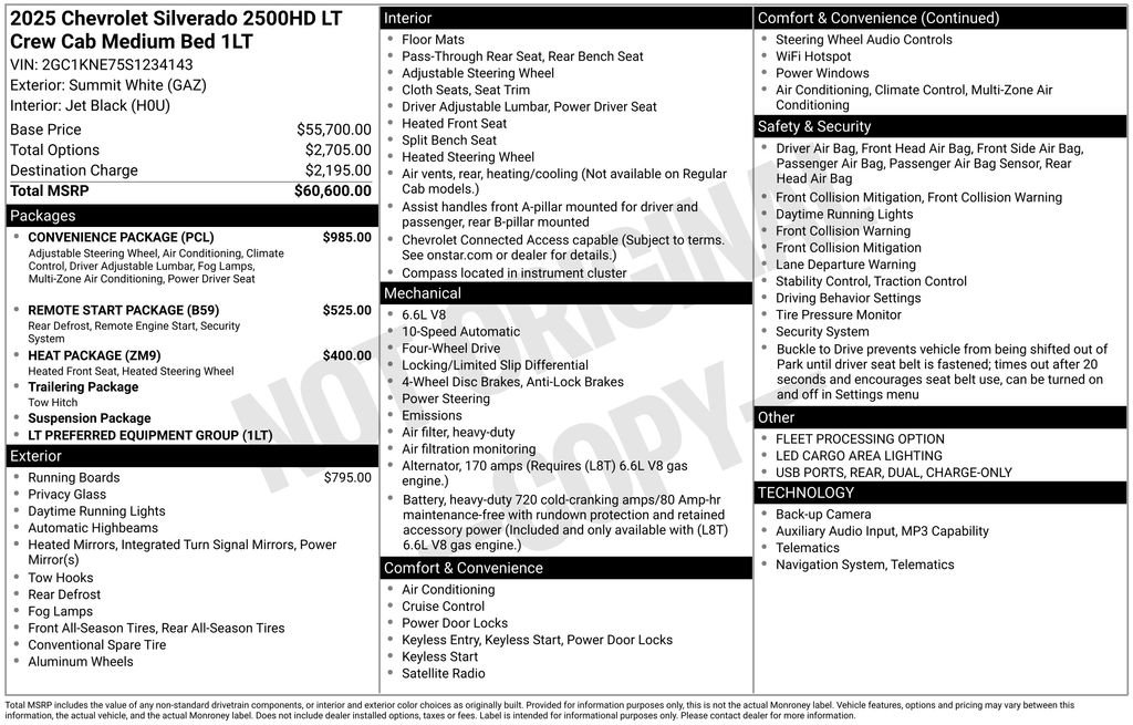 Used 2025 Chevrolet Silverado 2500 LT w/ Convenience Package AWD/4WD image 5