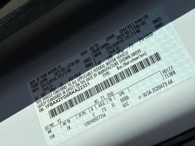Certified 2024 Ford Transit 350 XLT RWD image 17