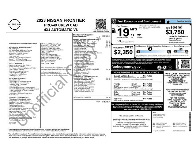 Used 2023 Nissan Frontier PRO-4X w/ Pro Convenience Package image 6