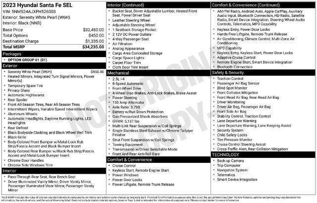 Used 2023 Hyundai Santa Fe SEL FWD image 23