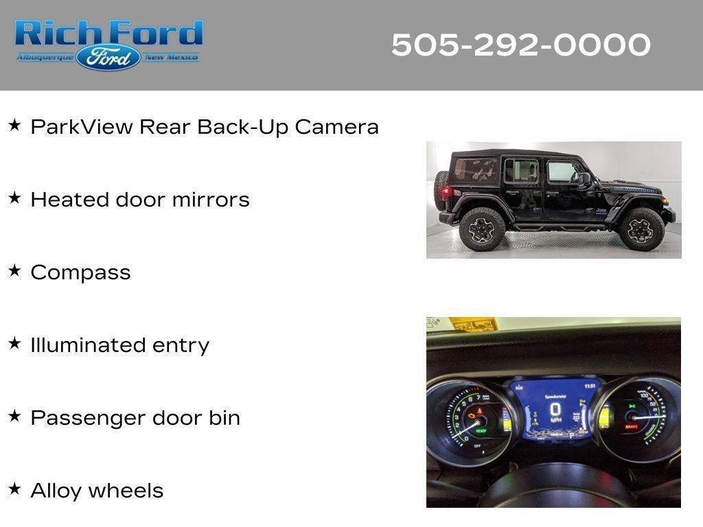 Used 2023 Jeep Wrangler Unlimited Rubicon 4xe AWD/4WD image 50