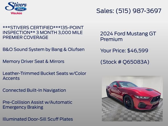 Certified 2024 Ford Mustang GT Premium RWD image 22