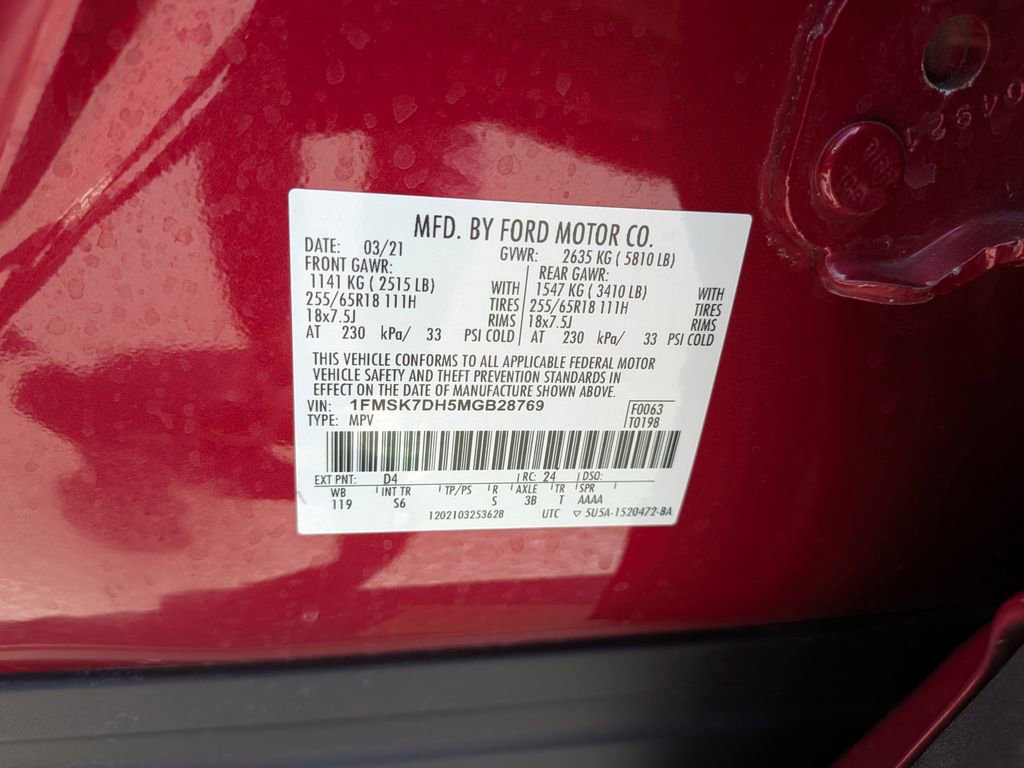 Certified 2021 Ford Explorer XLT w/ Equipment Group 202A RWD image 36