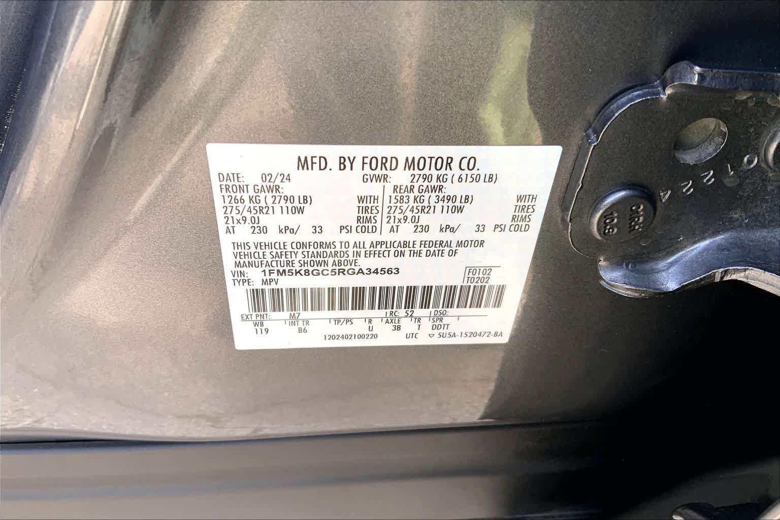 Certified 2024 Ford Explorer ST w/ Equipment Group 401A AWD/4WD image 33