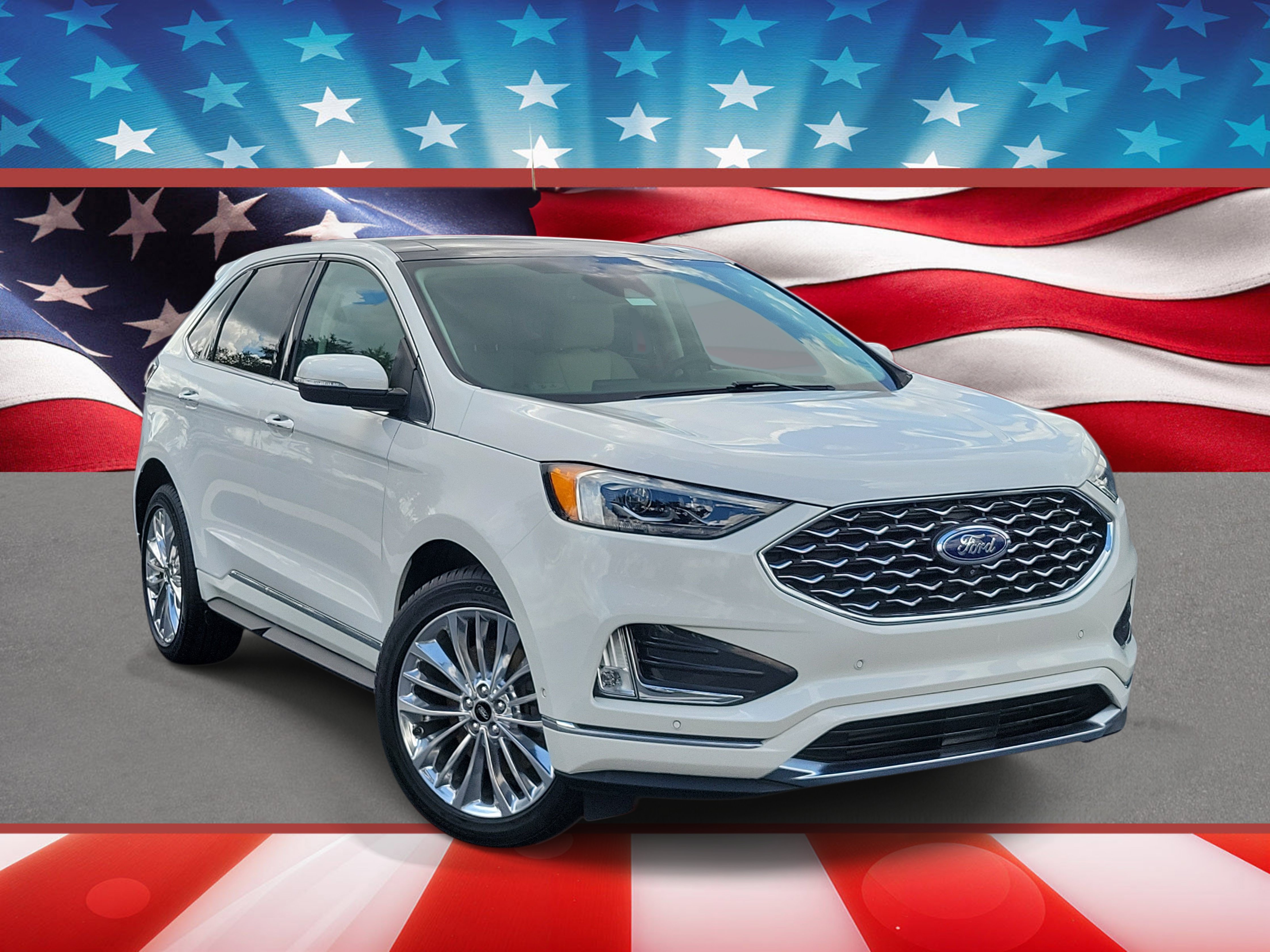Certified 2022 Ford Edge Titanium w/ Equipment Group 301A AWD/4WD image 1