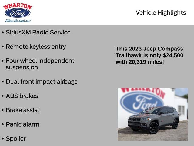 Used 2023 Jeep Compass Trailhawk AWD/4WD image 5