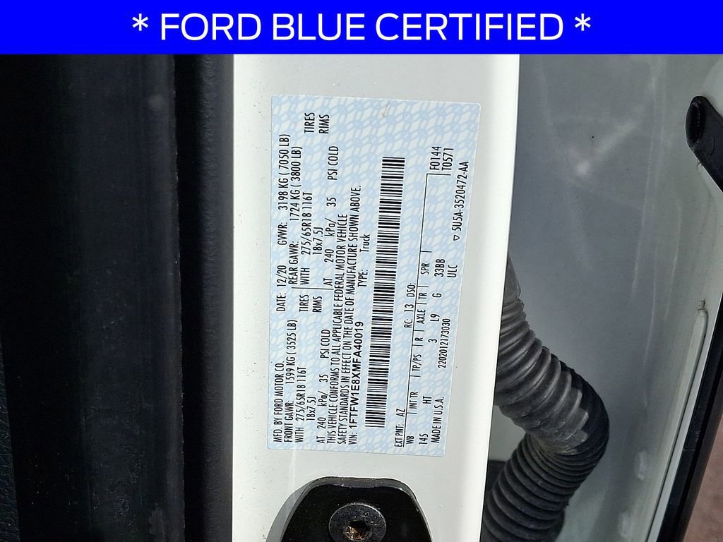 Certified 2021 Ford F150 Lariat w/ Equipment Group 502A High image 28
