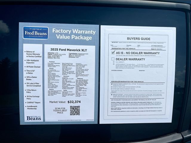 Certified 2025 Ford Maverick XLT w/ Black Appearance Package AWD/4WD image 37