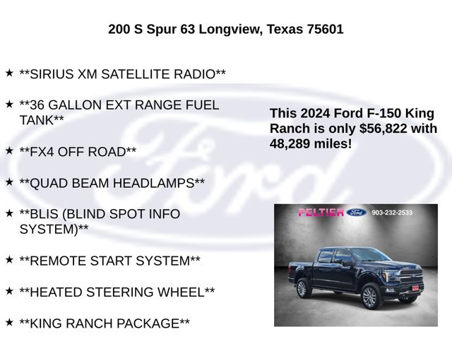 Certified 2024 Ford F150 King Ranch w/ FX4 Off-Road Package AWD/4WD image 20