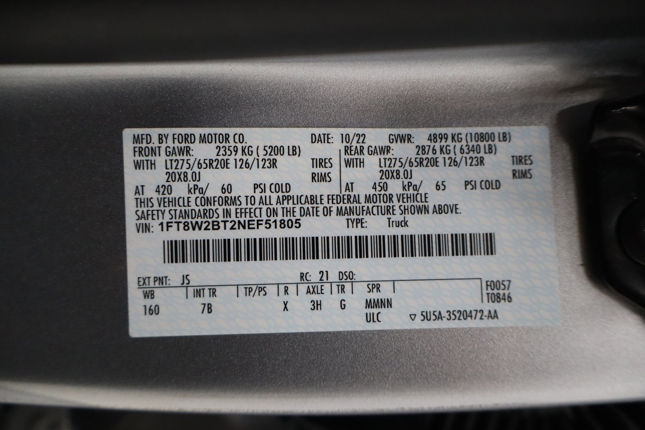 Certified 2022 Ford F250 Platinum w/ FX4 Off-Road Package image 45