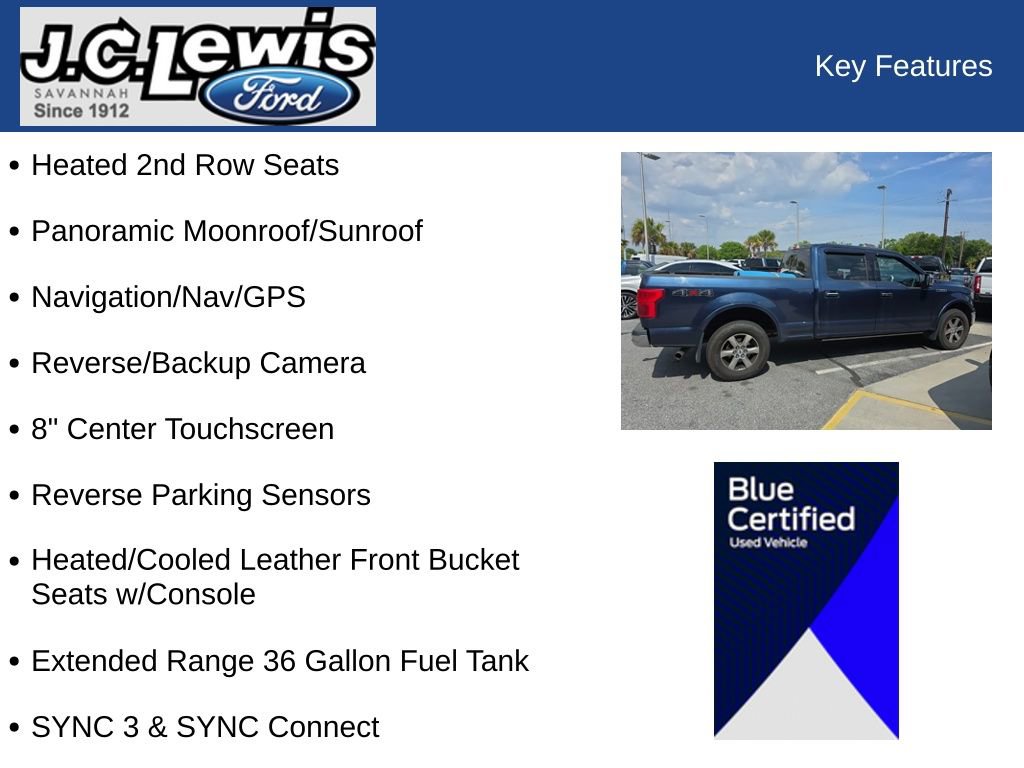 Certified 2018 Ford F150 Lariat w/ Equipment Group 502A Luxury AWD/4WD image 10