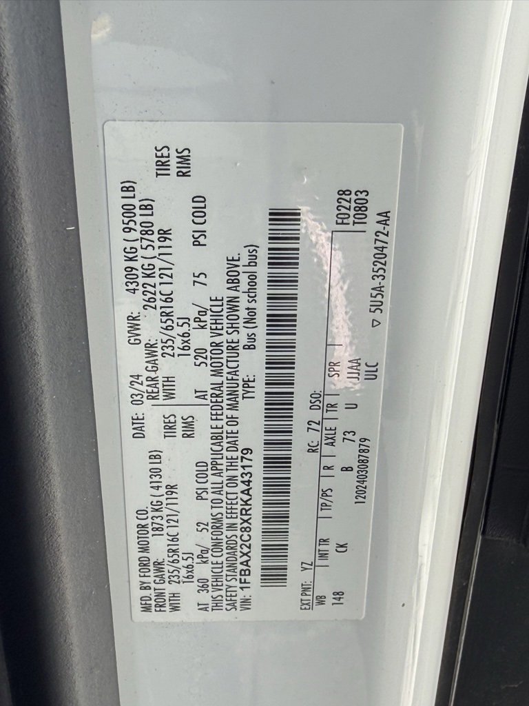 Certified 2024 Ford Transit 350 XLT image 33