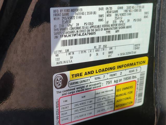 Certified 2020 Ford Expedition Max Platinum AWD/4WD image 30