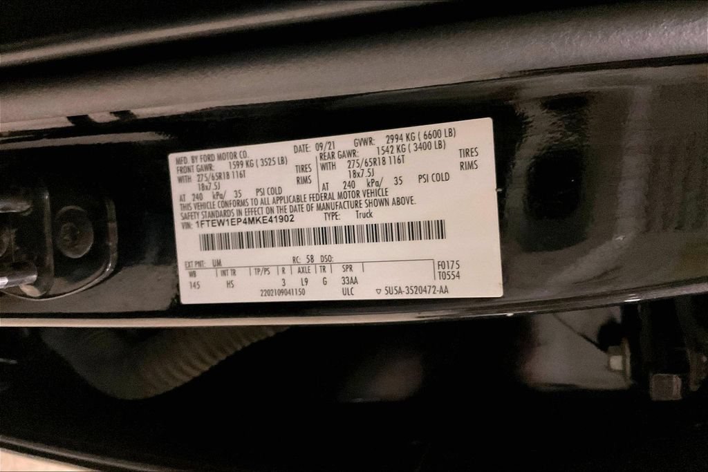 Certified 2021 Ford F150 Lariat w/ Equipment Group 502A High AWD/4WD image 29