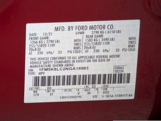 Certified 2022 Ford Explorer King Ranch AWD/4WD image 25