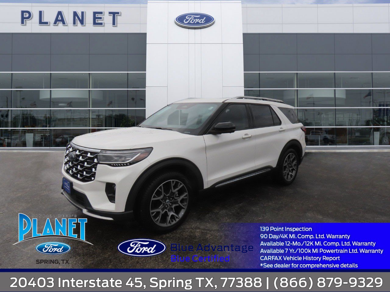Certified 2025 Ford Explorer Platinum w/ Ultimate Package