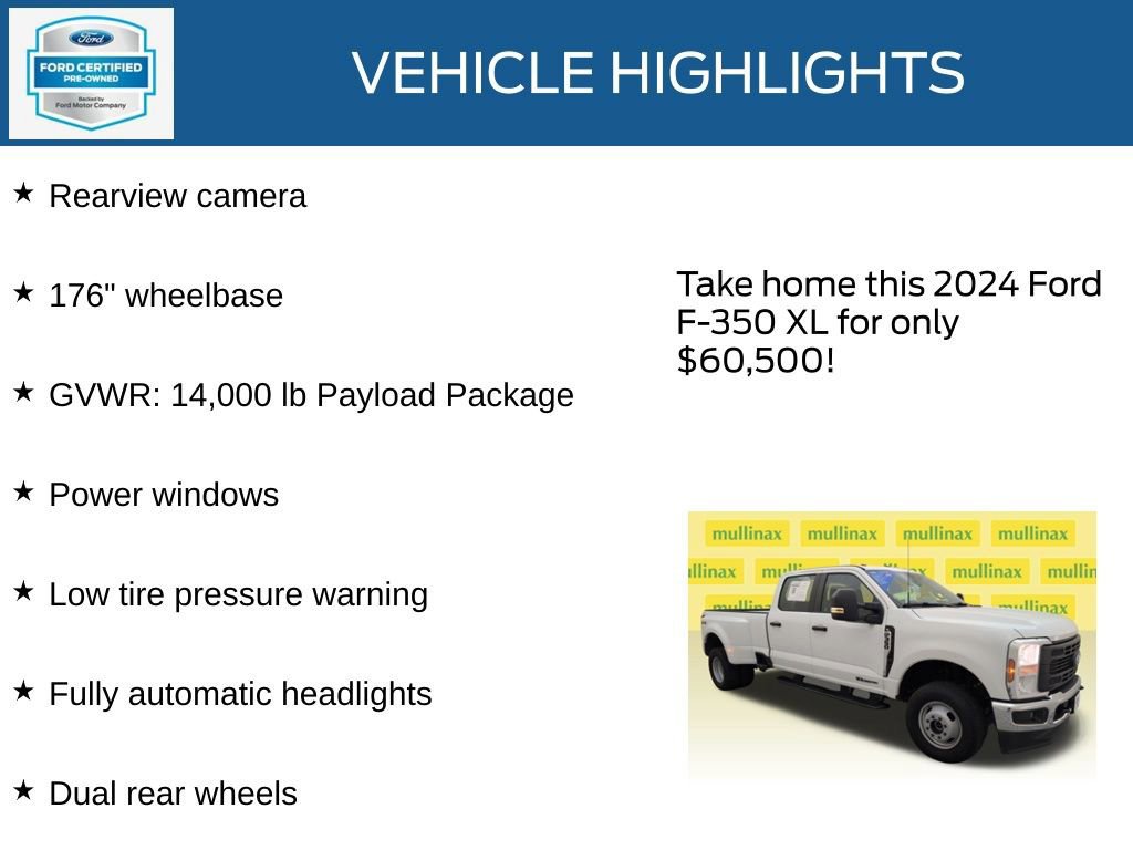 Certified 2024 Ford F350 XL w/ XL Chrome Package AWD/4WD image 22
