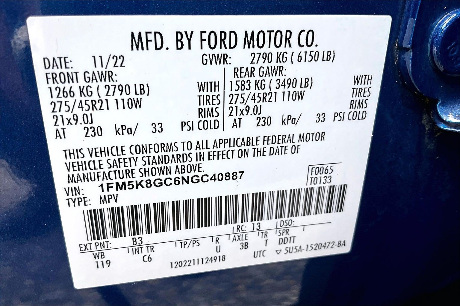 Certified 2022 Ford Explorer ST w/ Equipment Group 401A AWD/4WD image 34