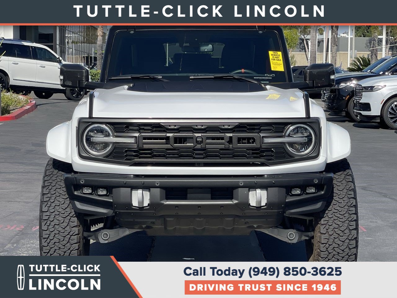 Certified 2024 Ford Bronco Raptor w/ Interior Carbon Fiber Pack 6 AWD/4WD image 2