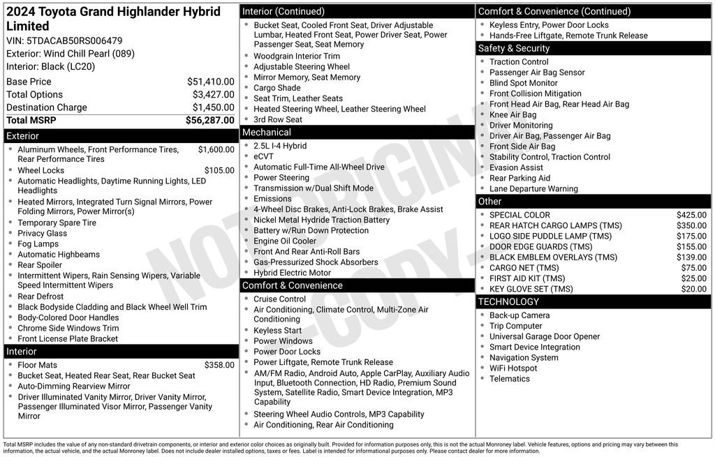 Used 2024 Toyota Grand Highlander AWD Hybrid image 2
