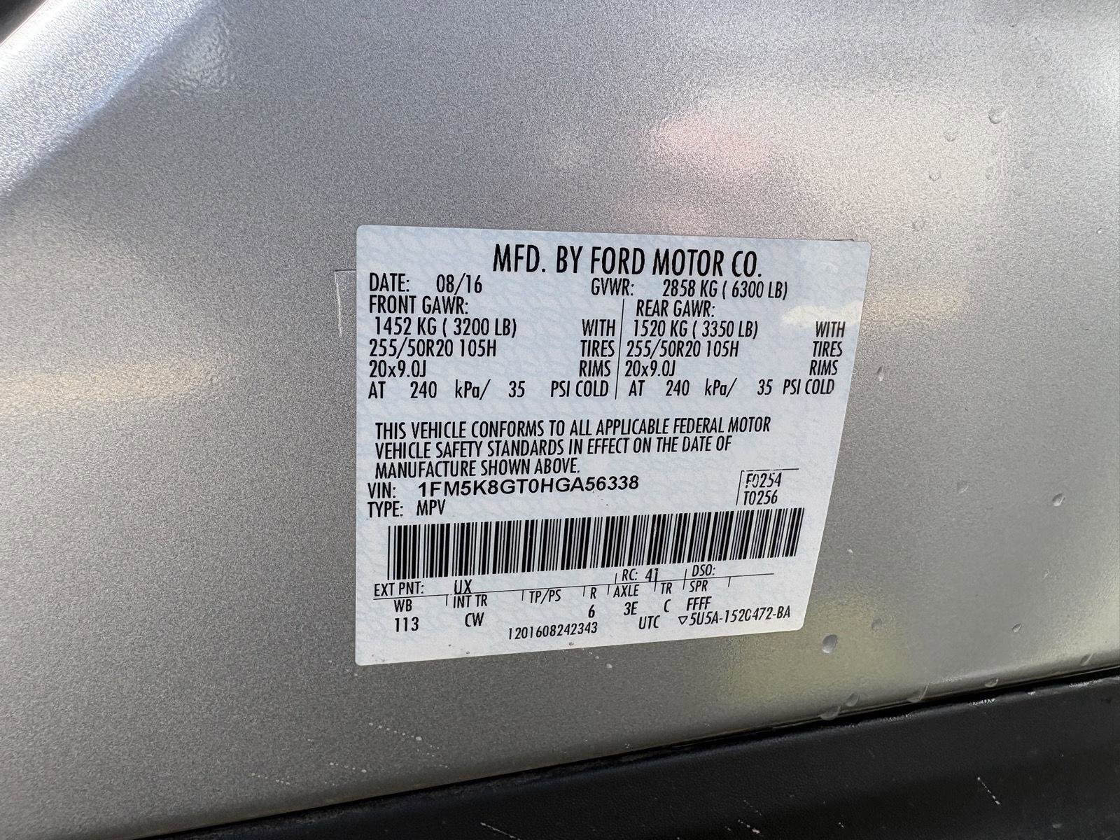 Certified 2017 Ford Explorer Sport AWD/4WD image 17