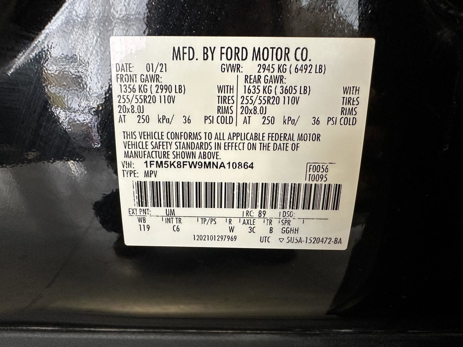 Certified 2021 Ford Explorer Limited w/ Hybrid Equipment Group 310A image 41