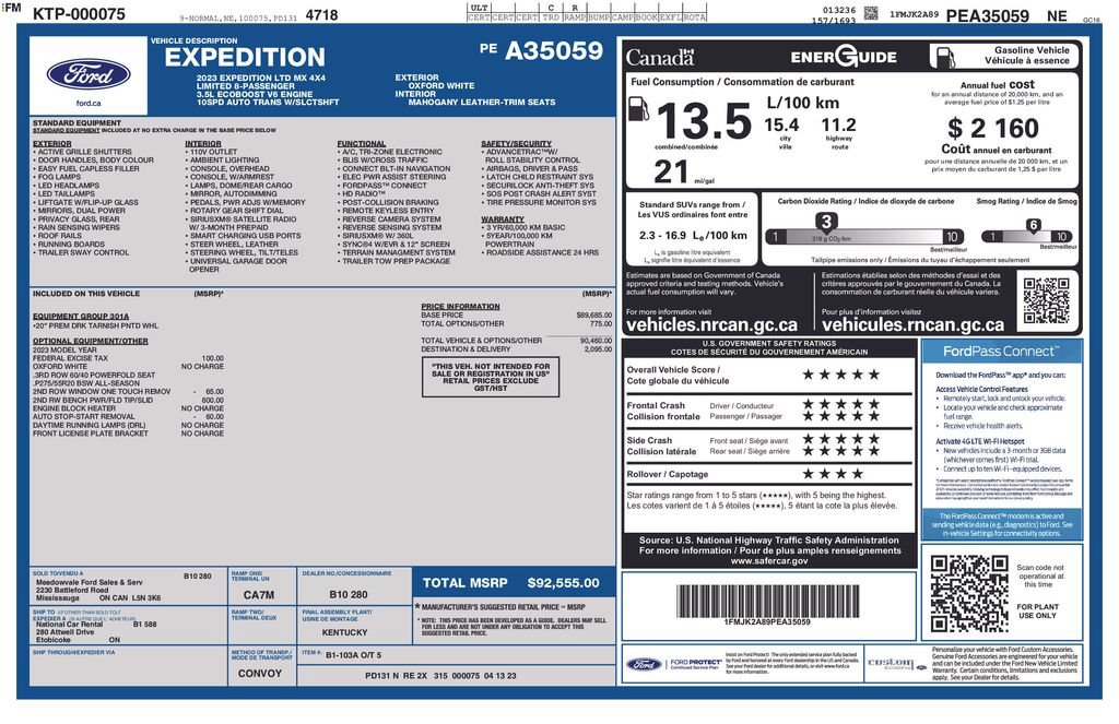Certified 2023 Ford Expedition Max Limited AWD/4WD image 5