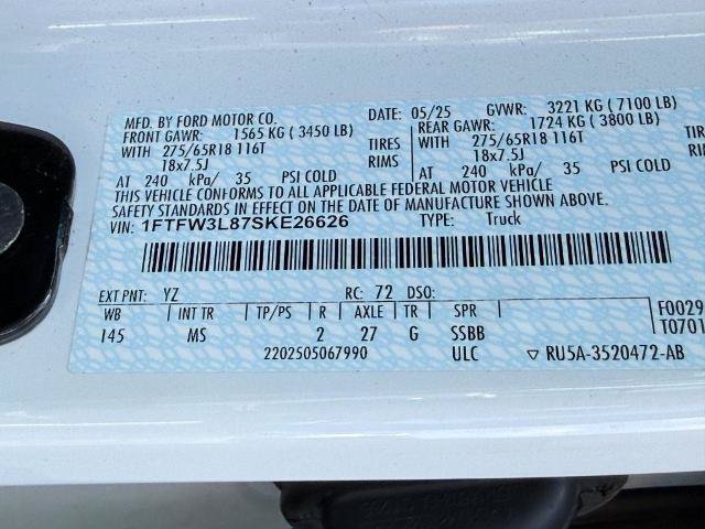 Certified 2025 Ford F150 XLT w/ Equipment Group 301A Standard AWD/4WD image 25