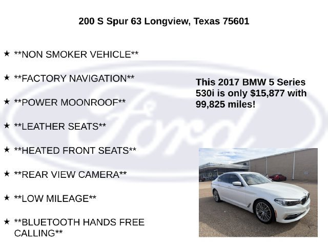 Used 2017 BMW 530i RWD image 5