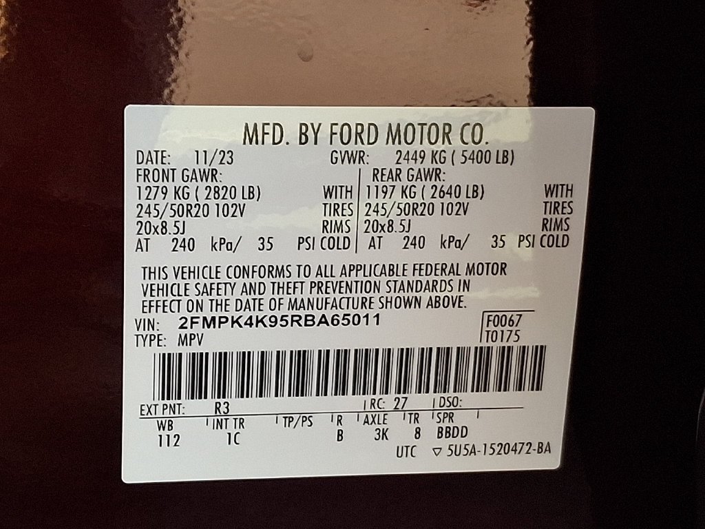 Certified 2024 Ford Edge Titanium w/ Titanium Elite Package AWD/4WD image 27