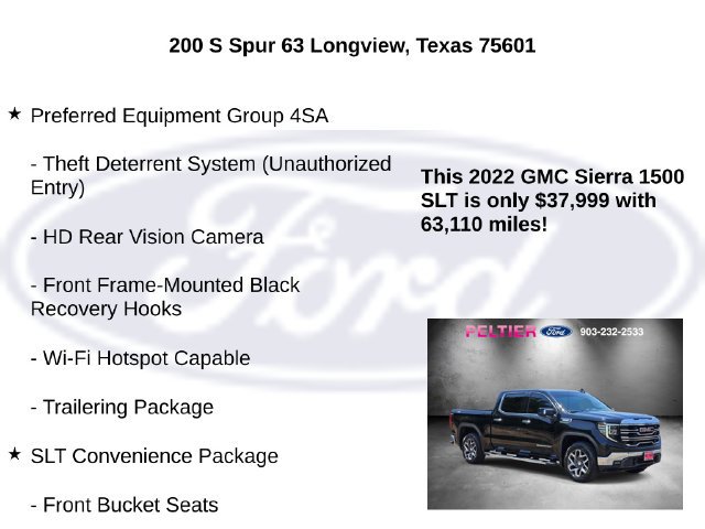 Used 2022 GMC Sierra 1500 SLT AWD/4WD image 25